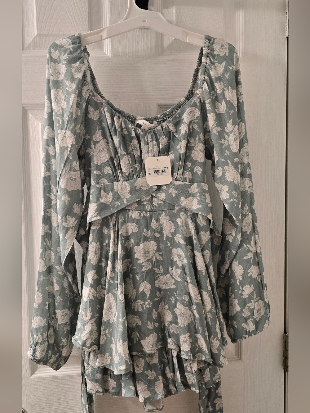 Altar'd State Floral Long Sleeve Romper